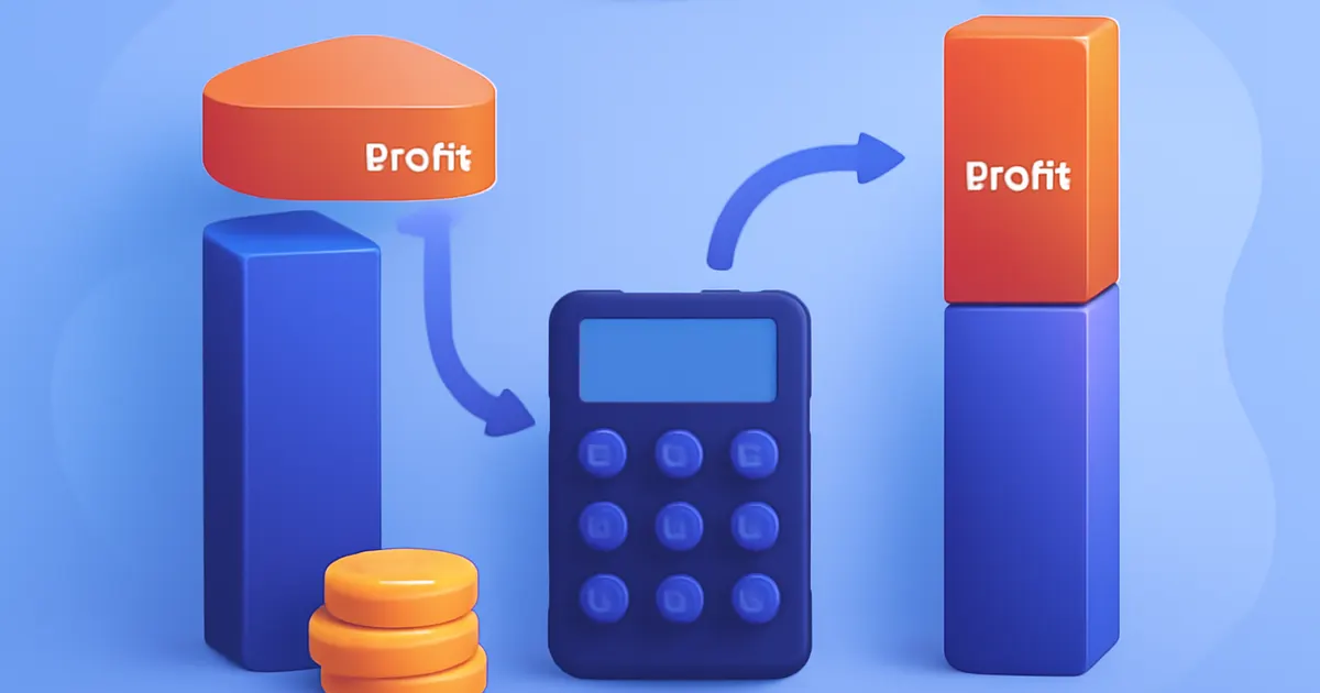 Illustration comparing profit margin based on selling price and markup based on cost