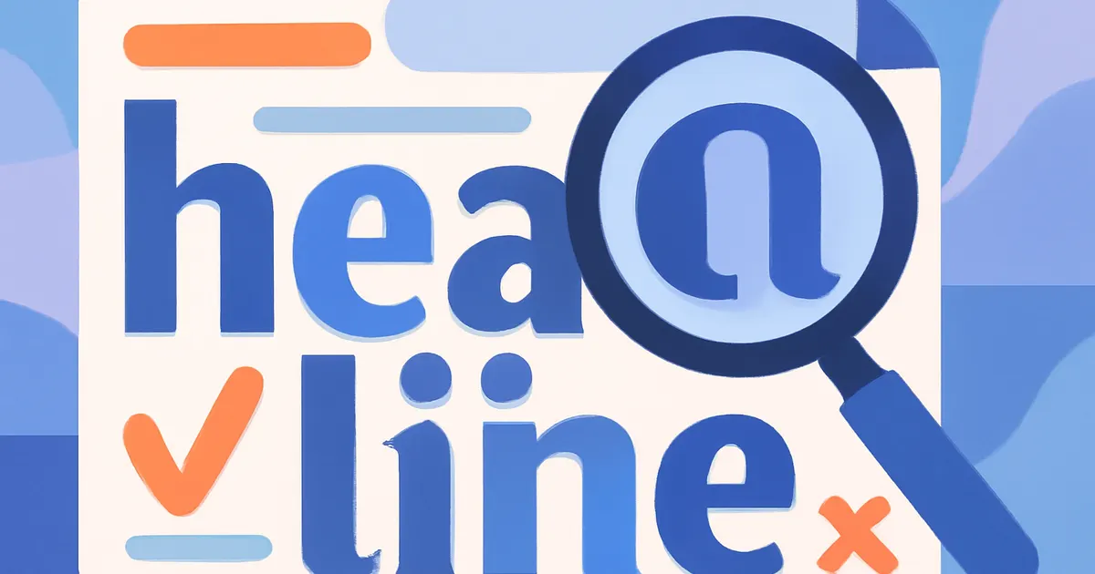 Illustration explaining title case rules for capitalizing titles and headlines