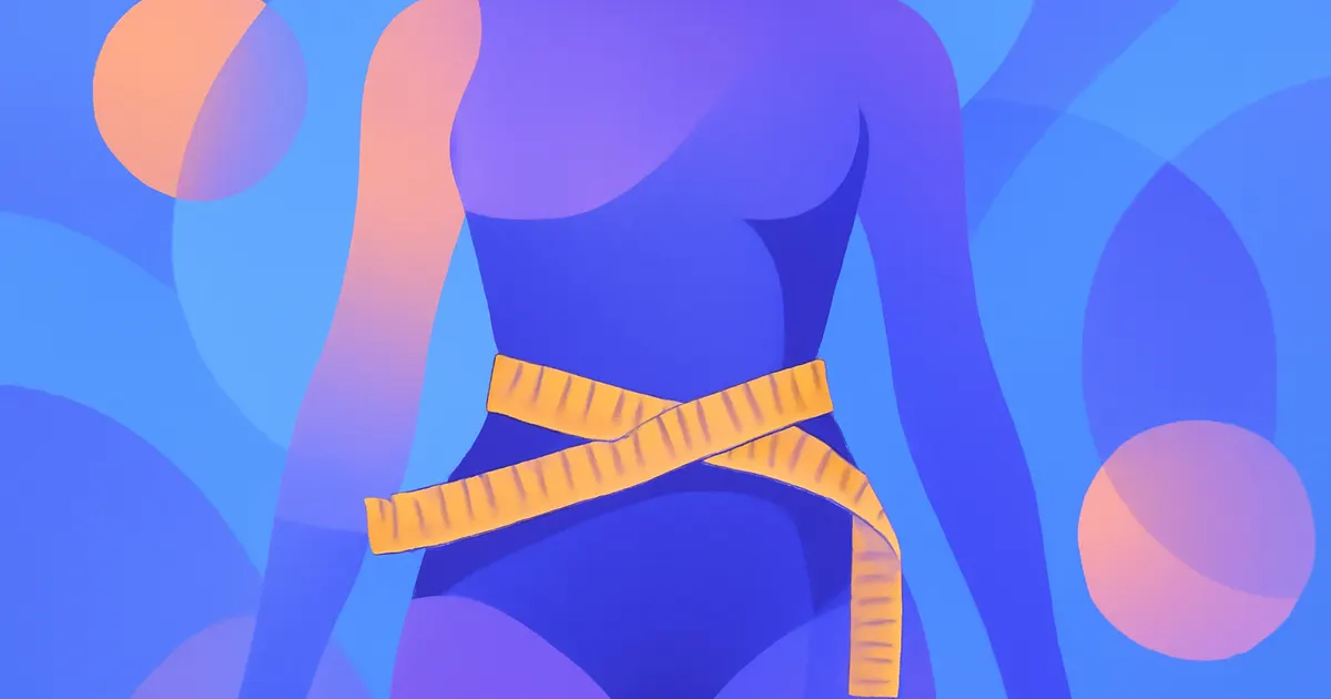 Waist to hip ratio measurement guide showing a good waist to hip ratio for men and women